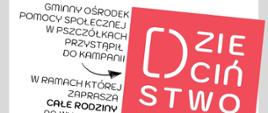 Dzieciństwo bez przemocy plakat
