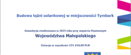 Tablica informacyjna - budowa tężni solankowej