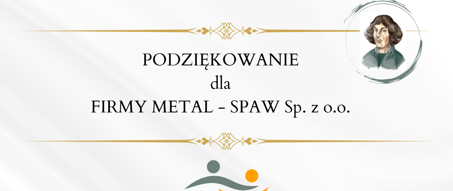 Podziękowanie dla firmy Metal Spaw
