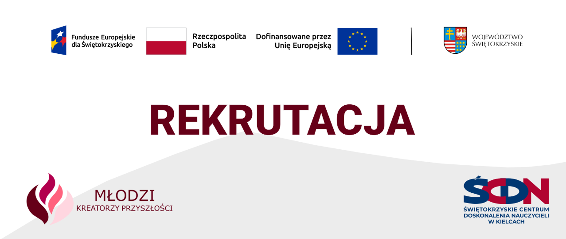 Baner rekrutacja w projekcie Młodzi Kreatorzy Przyszłości