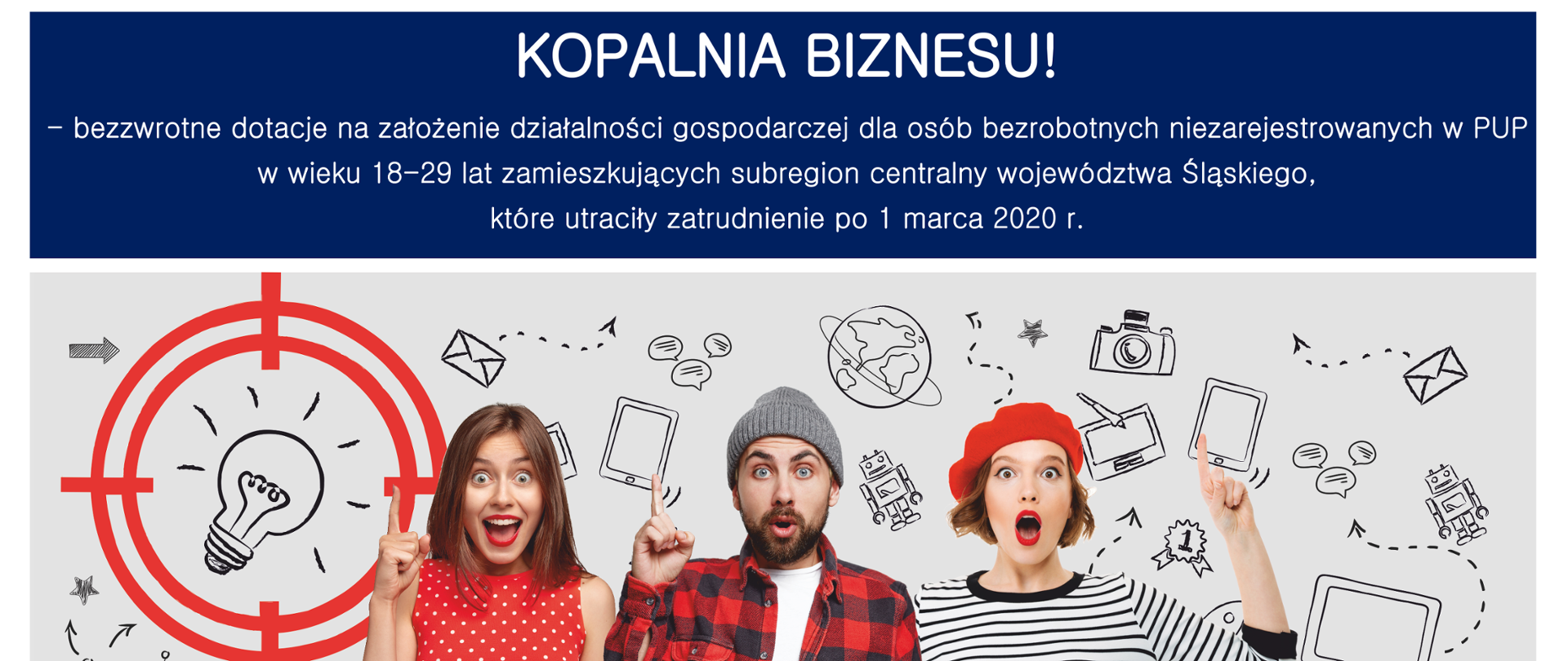 Plakat - projekt unijny kopalnia biznesu
