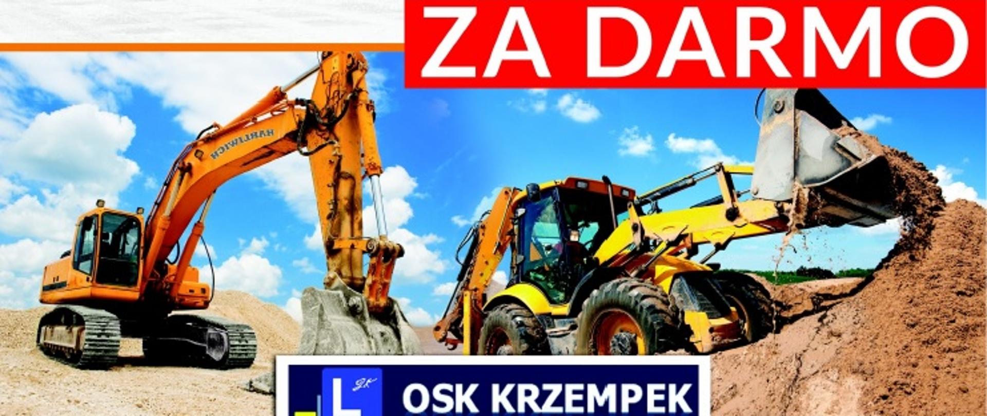 Uprawnienia operatora maszyn budowlanych i drogowych - plakat