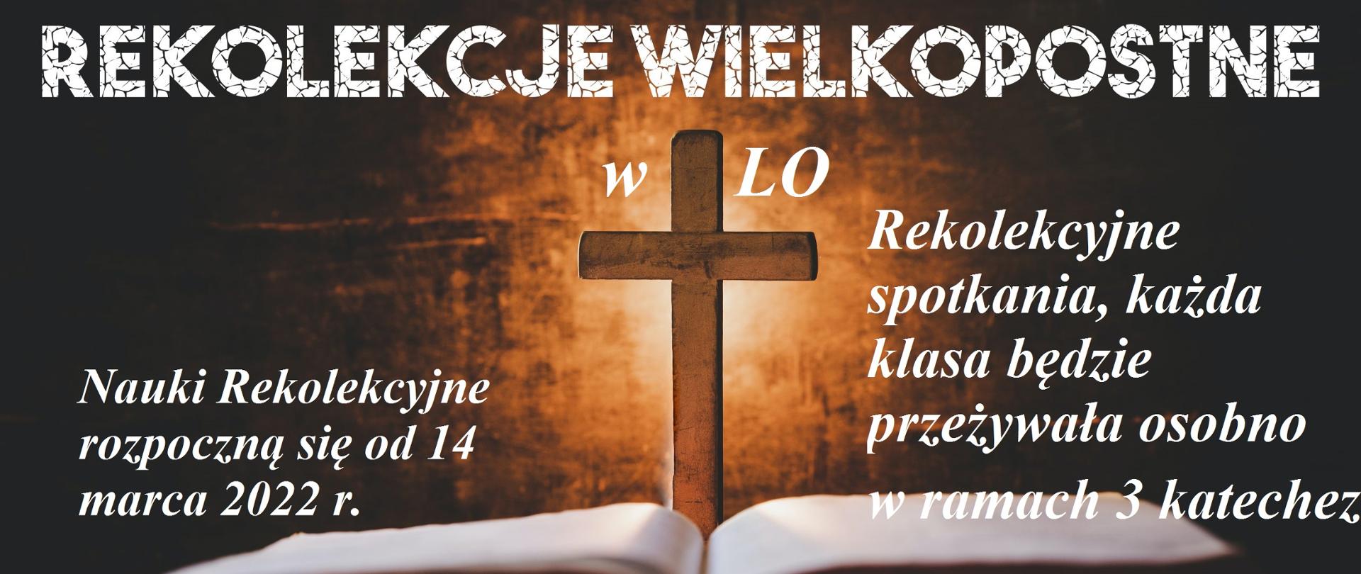 Rekolekcje Wielkopostne - plakat
