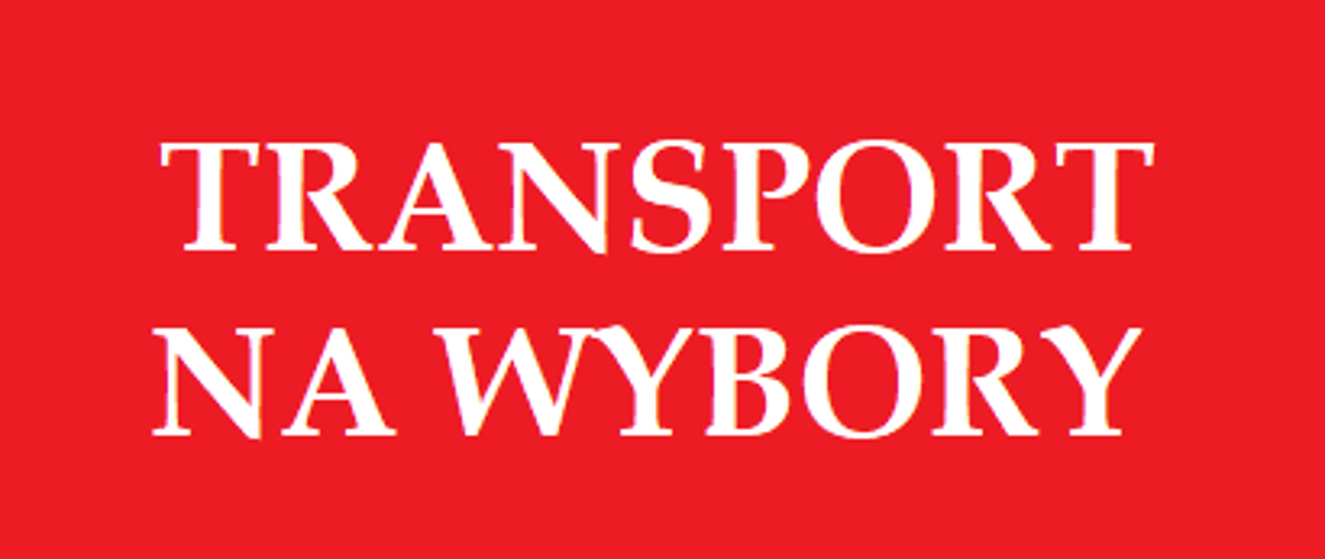 Transport na wybory