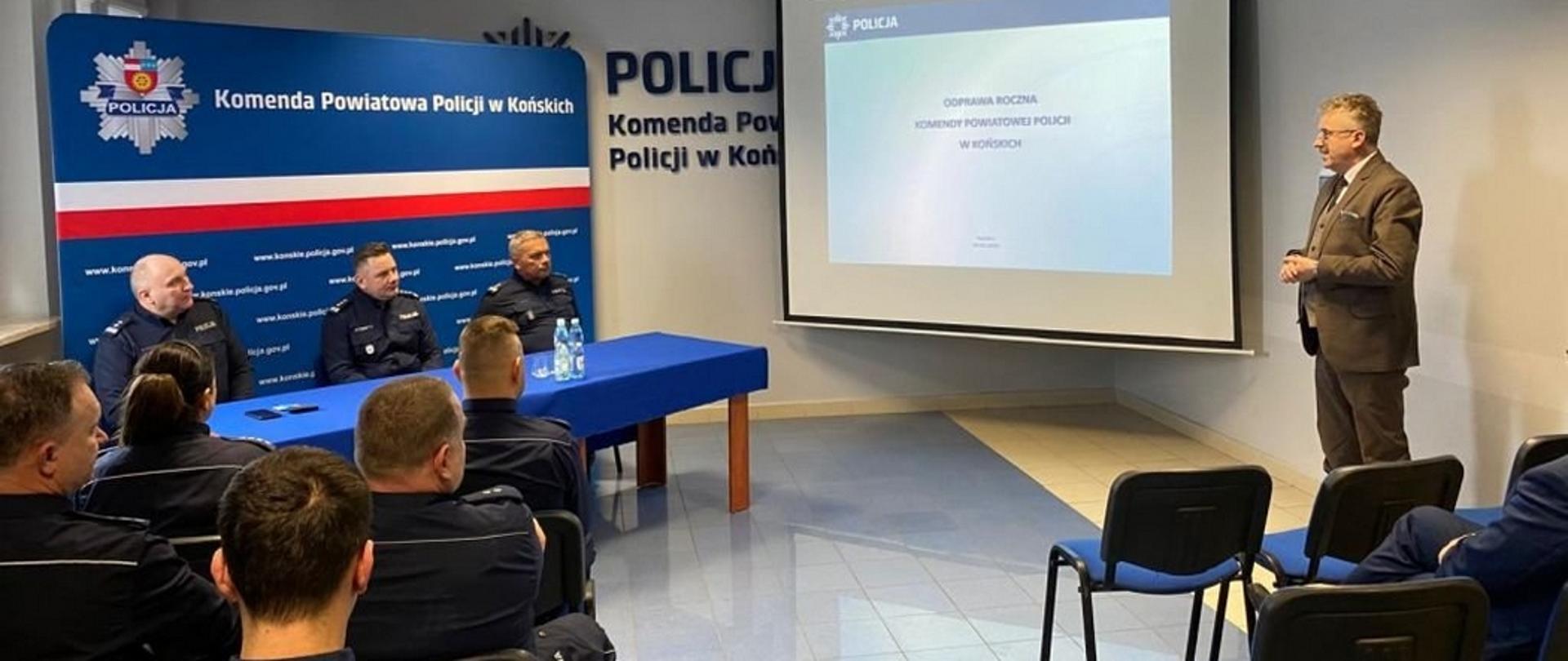 Podsumowanie i nowe wyzwania – odprawa roczna Policji w Końskich