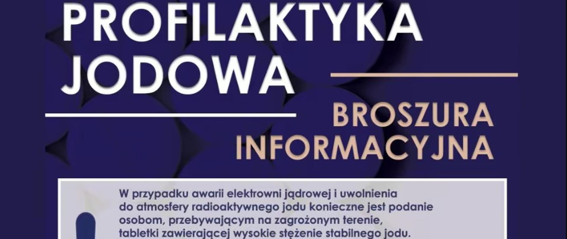 Profilaktyka jodowa - broszura informacyjna.