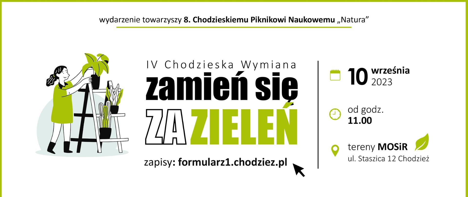 baner wymiana roślin 