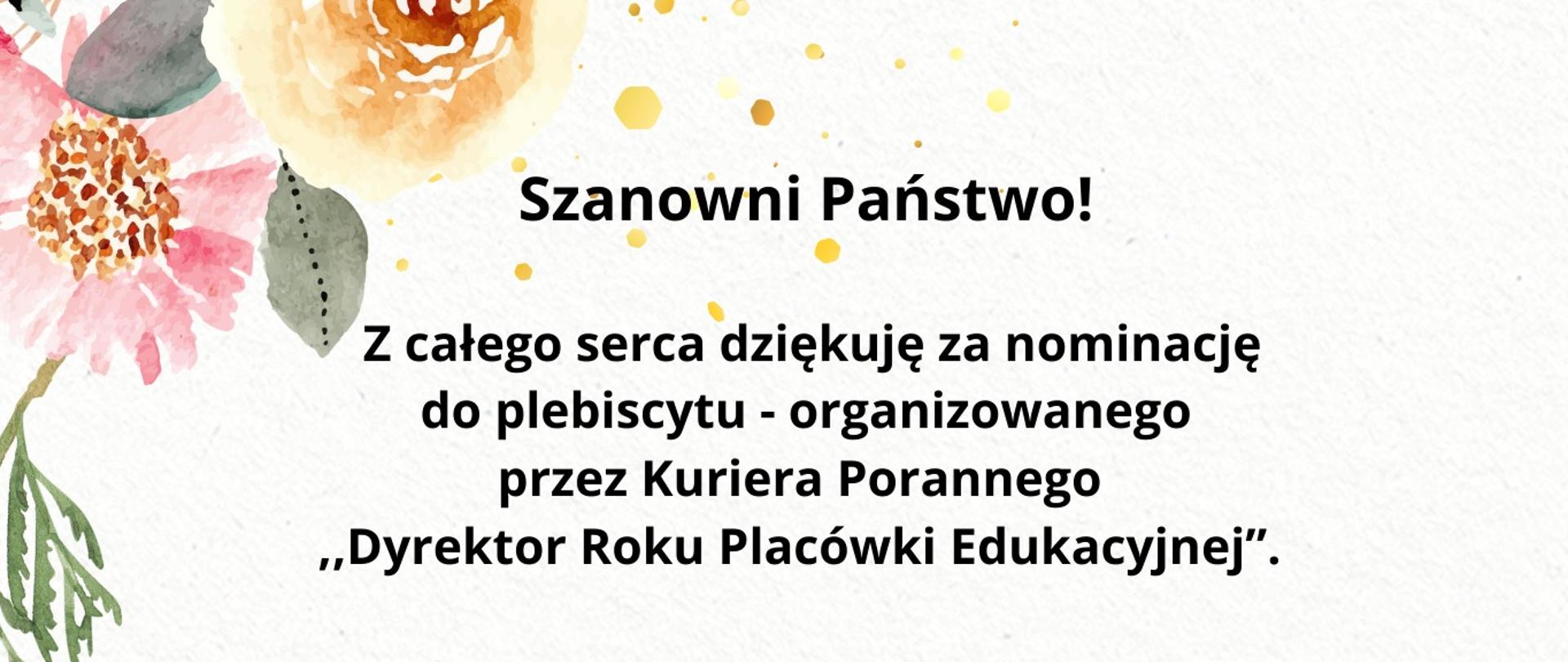 Dyrektor Roku Placówki Edukacyjnej
