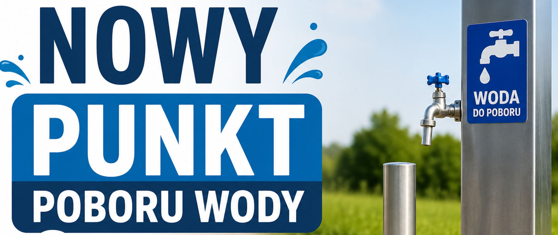 nowy punkt poboru wody własnym transportem