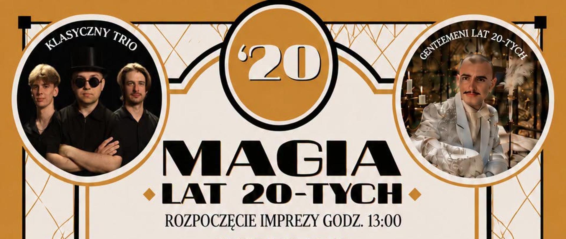 Zdjęcie przedstawia plakat „Magia Lat 20."