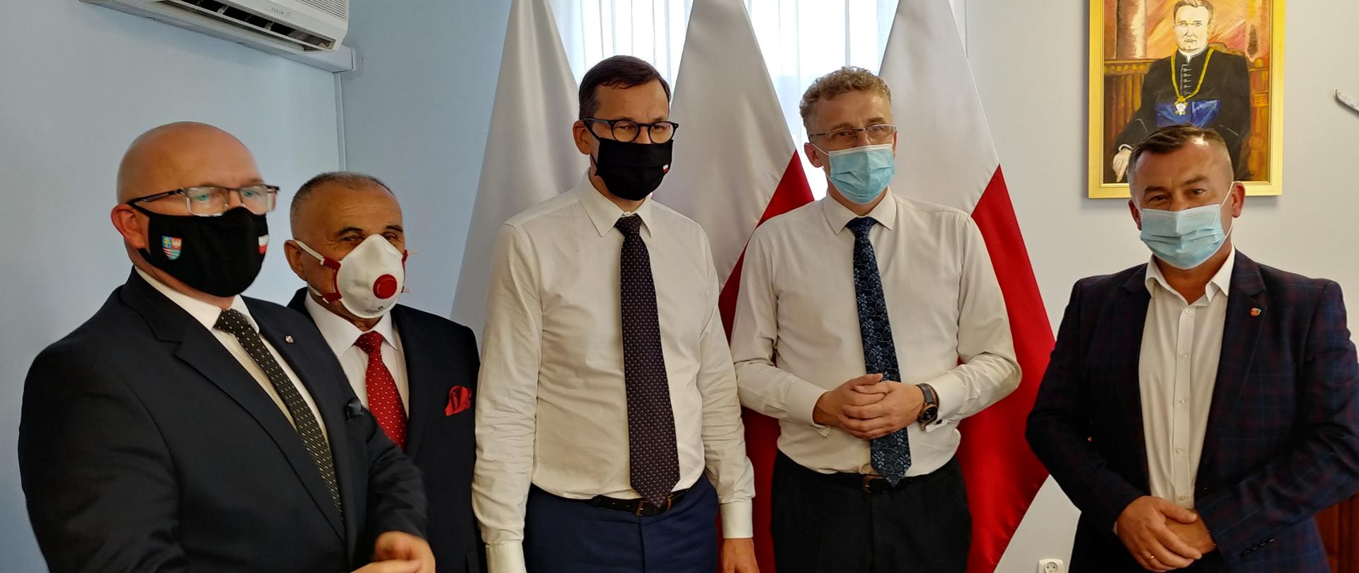Wizyta premiera Mateusza Morawieckiego w Starostwie Powiatowym w Końskich
