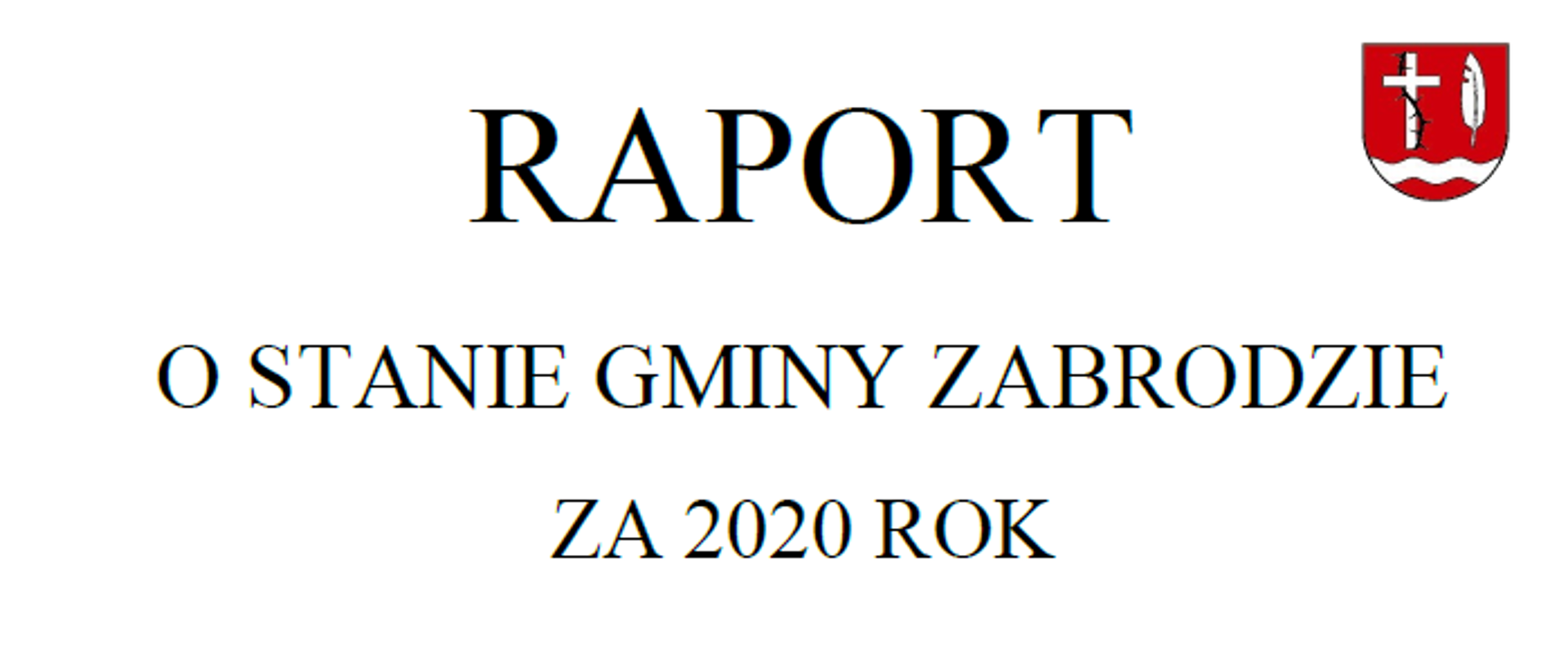 Raport o stanie Gminy Zabrodzie na 2020 rok