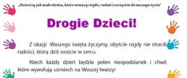 Życzenia z okazji dnia dziecka