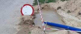 Prace przy budowie wodociągu.