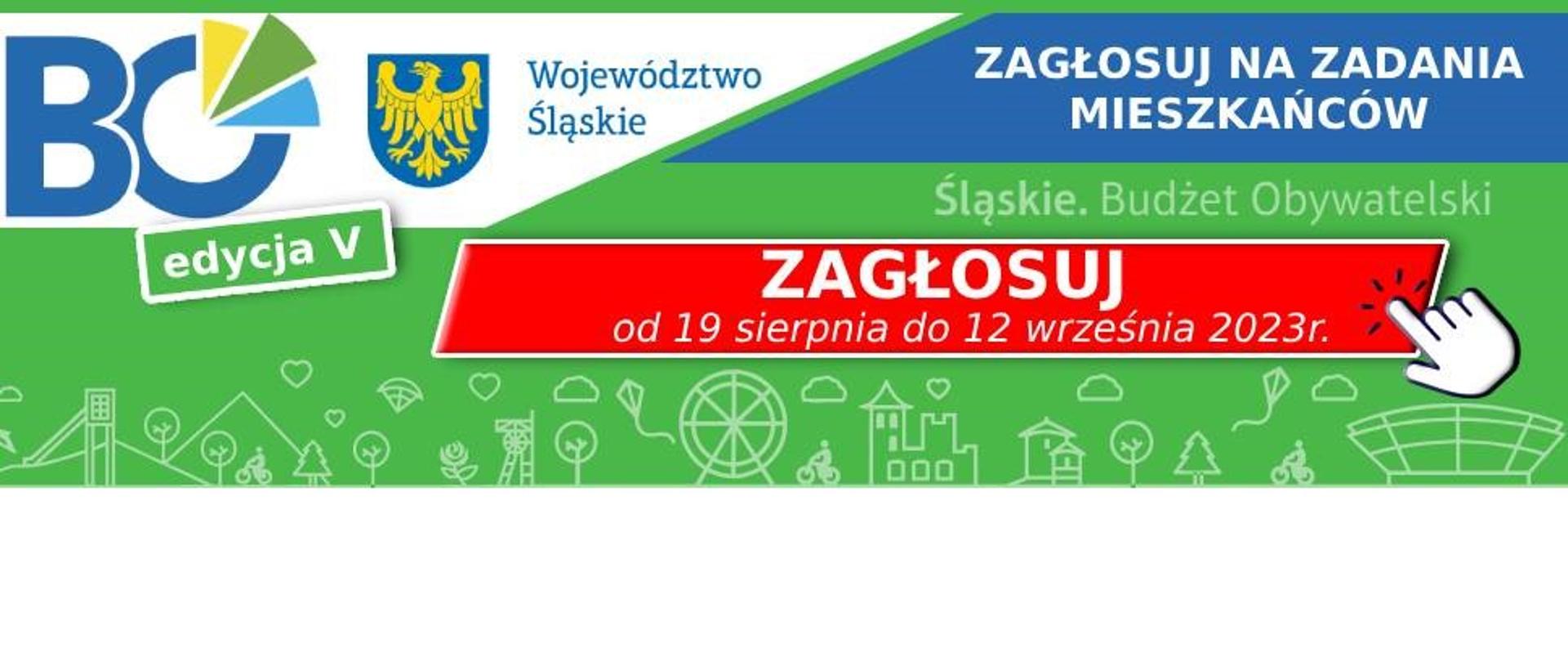 V edycja Marszałkowskiego Budżetu Obywatelskiego Województwa Śląskiego. Zagłosuj na zadania mieszkańców od 19 sierpnia do 12 września 2023 roku