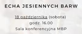 plakat koncert w miejskiej bibliotece 