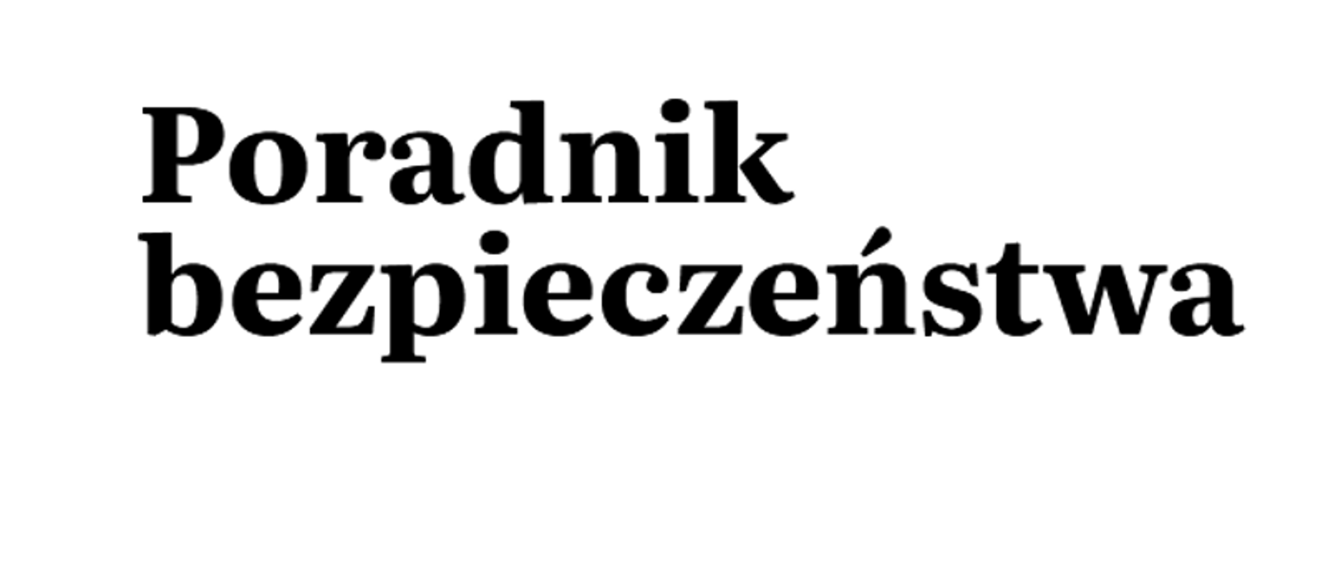 Poradnik bezpieczeństwa
