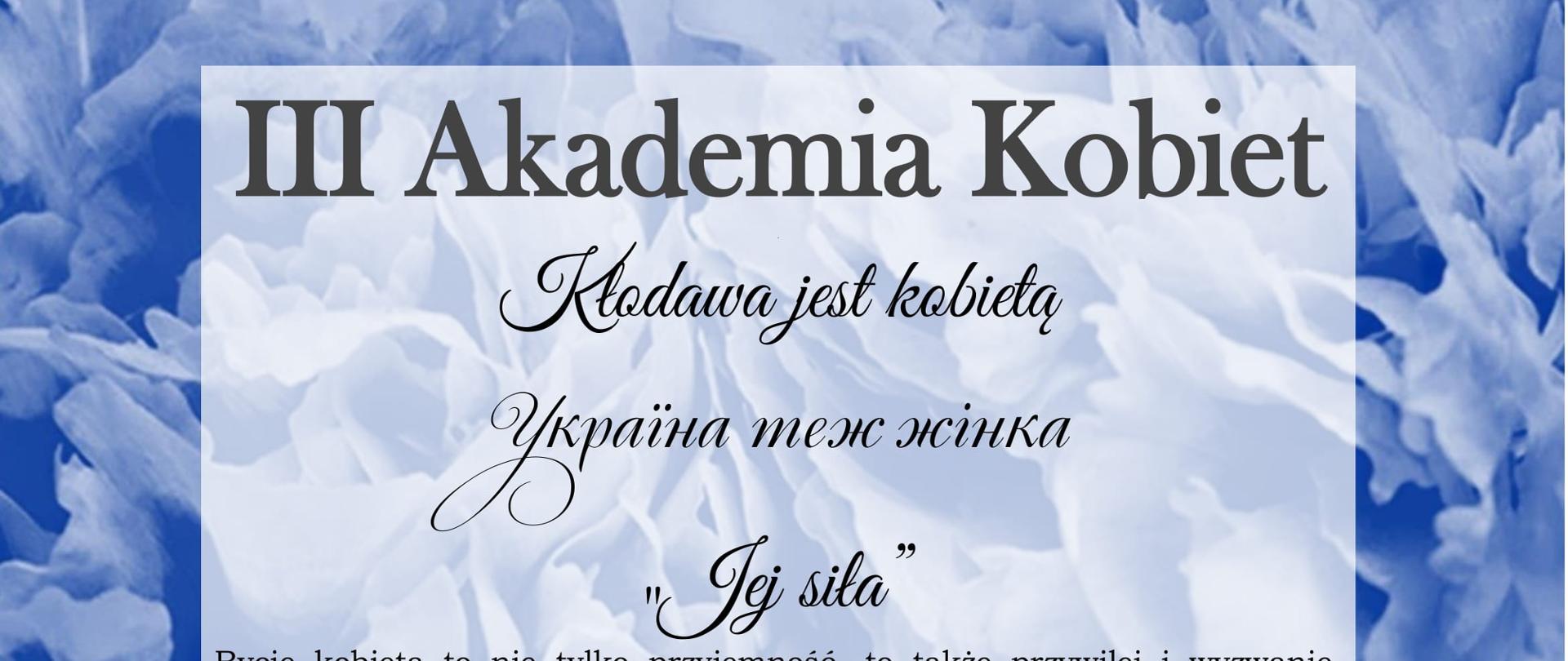 Kłodawa jest kobietą
Україна теж жінка
„Jej siła” baner graficzny