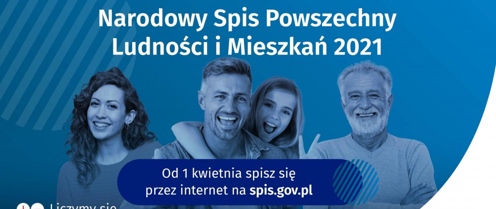 Plakat Narodowy Spis Powszechny Ludności i Mieszkań 2021