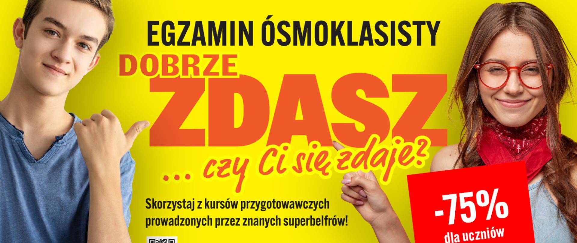 Oferta kursów przygotowujących do egzaminu kończącego edukację w szkole podstawowej -obraz