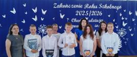 Uczniowie wyróżniający się w nauce - klasa 5.