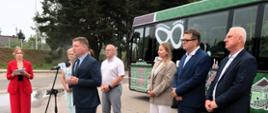 Przy głosie Wicemarszałek Marek Malinowski - konferencja inaugurująca otwarcie linii 