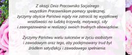 Życzenia z okazji Dnia Pracownika Socjalnego
