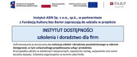 Plakat promujący Instytut Dostępności