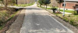 Wyremontowane pobocza przy drodze gminnej Lubenia-Cyb