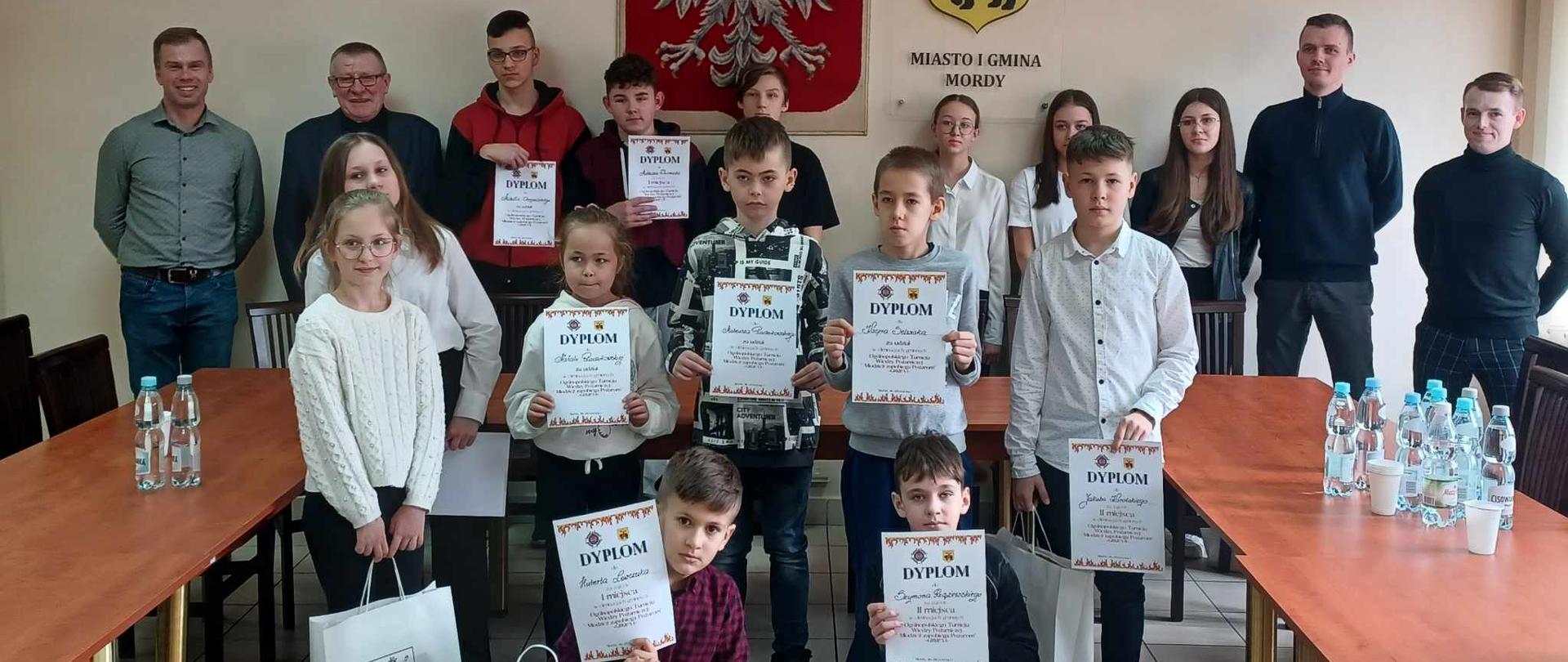 gminne eliminacje Ogólnopolskiego Turnieju Wiedzy Pożarniczej „Młodzież Zapobiega Pożarom”

