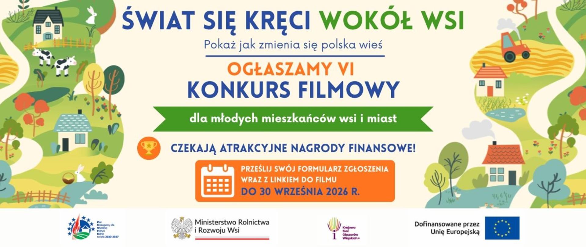 VI konkurs - Świat się kręci wokół wsi - infografika