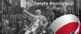obraz Matejki z napisem Święto Konstytucji 3 Maja