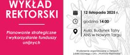 Plakat Wykład Rektorski