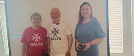 Zdjęcie przedstawia prowadzących Biblioteczny Klub Podróżnika w dniu 18.06.2026