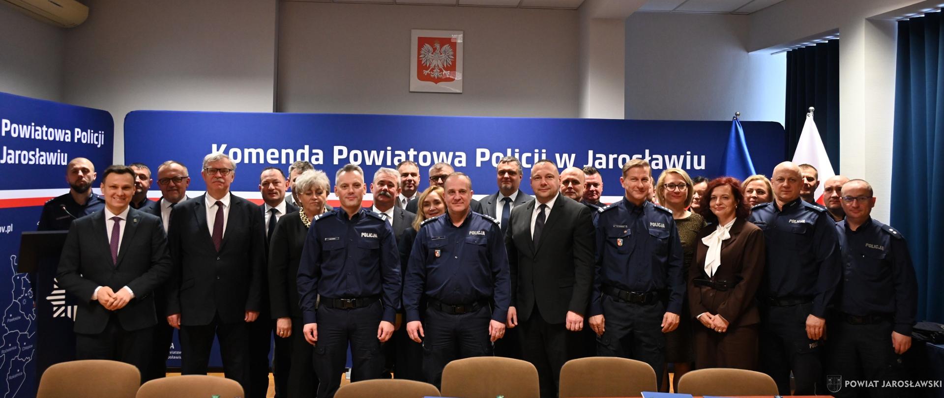 Odprawa roczna w Komendzie Powiatowej Policji w Jarosławiu