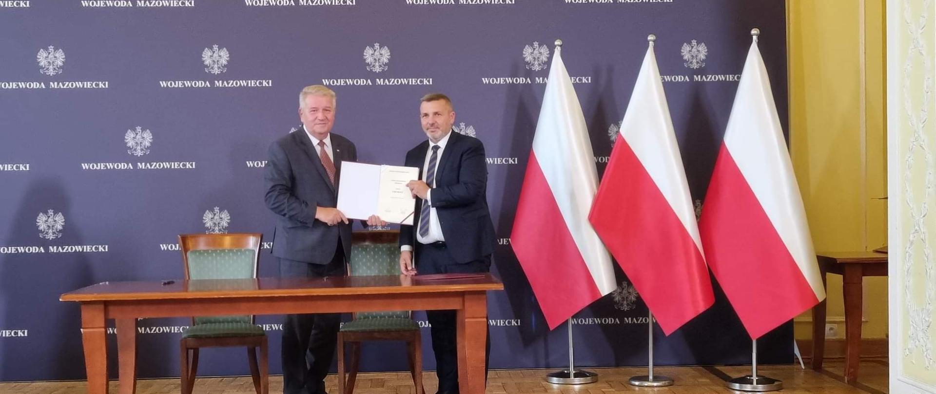 Uroczystość podpisania umów w Mazowieckim Urzędzie Wojewódzkim w Warszawie