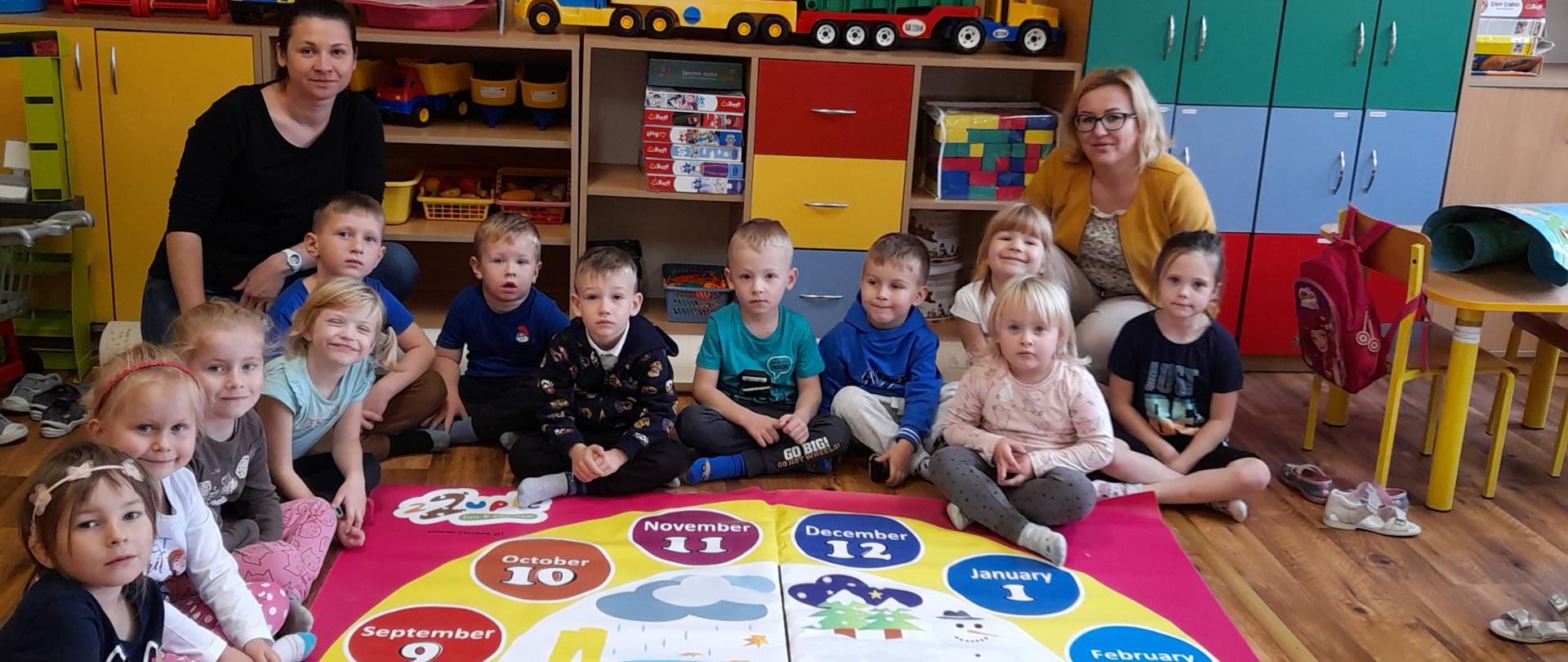Grupa dzieci z OWP w Chojewie uczestnicząca w projekcie