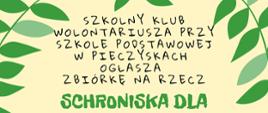 plakat zachęcający do zbiórki