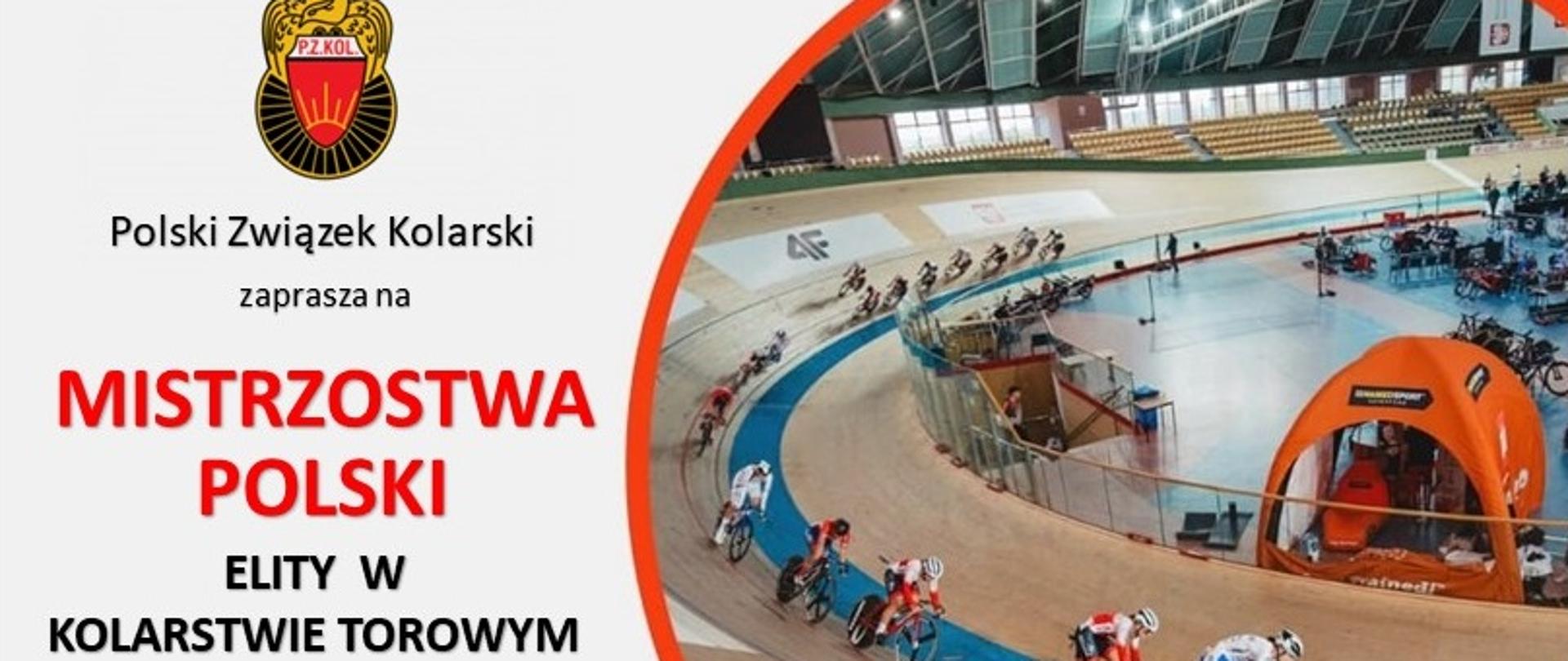 Mistrzostwa Polski Elity w Kolarstwie Torowym - plakat