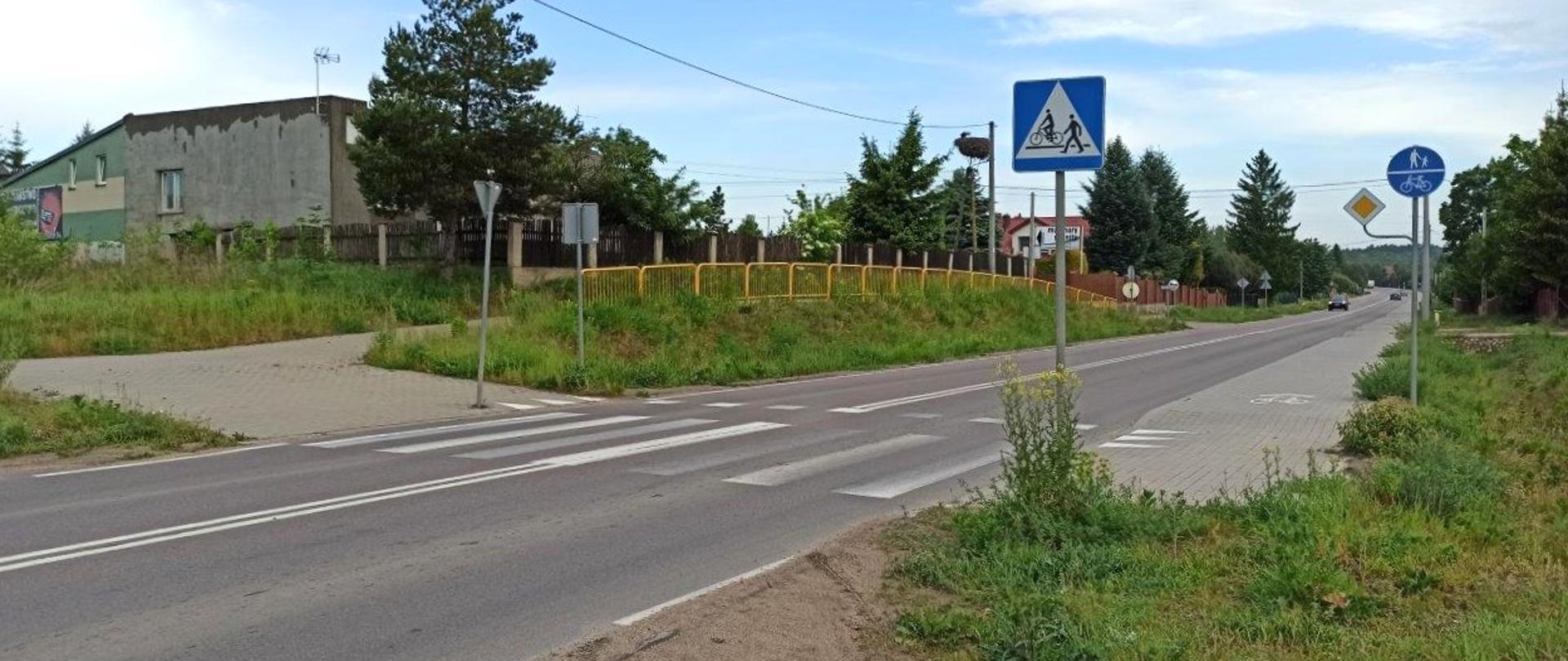 przejście dla pieszych w Hryniewiczach