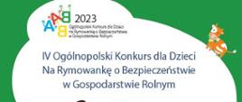 IV Ogólnopolski Konkurs dla dzieci na rymowankę o bezpieczeństwie w gospodarstwie rolnym