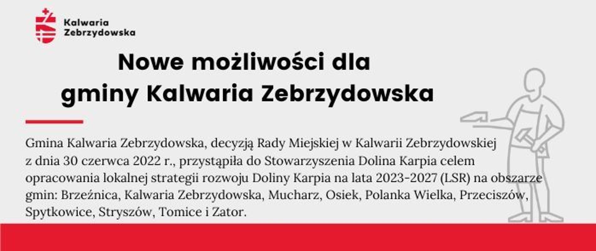 Plansza informacyjna - Nowe możliwości dla gminy Kalwaria Zebrzydowska