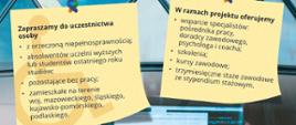 Plakat do projektu "Droga do wymarzonej pracy dla absolwenta z niepełnosprawnością"