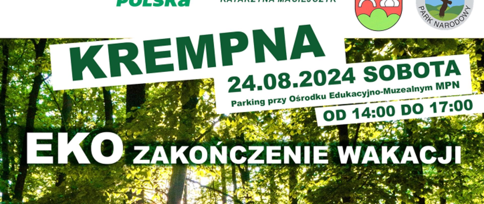plakat eko-zakończenie wakacji