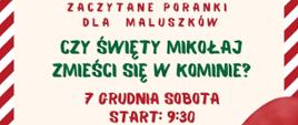 Zaczytane poranki dla maluszków - plakat MBP