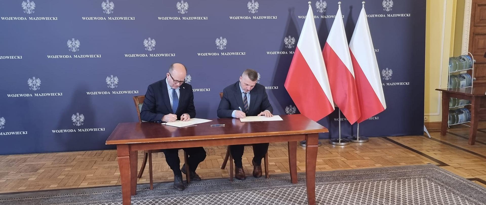 Podpisanie umowy w Mazowieckim Urzędzie Wojewódzkim 12.01.2023 r.