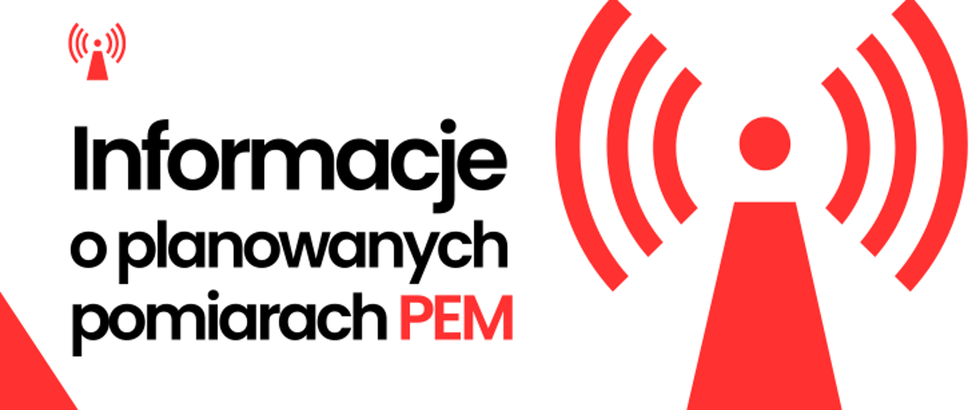 na obrazku znajduje się kolorowa grafika dot. pomiarów PEM z tekstem "Informacje o planowanych pomiarach PEM"