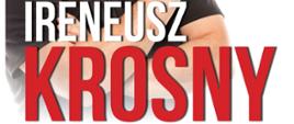 Biało-czerwony napis Ireneusz Krosny