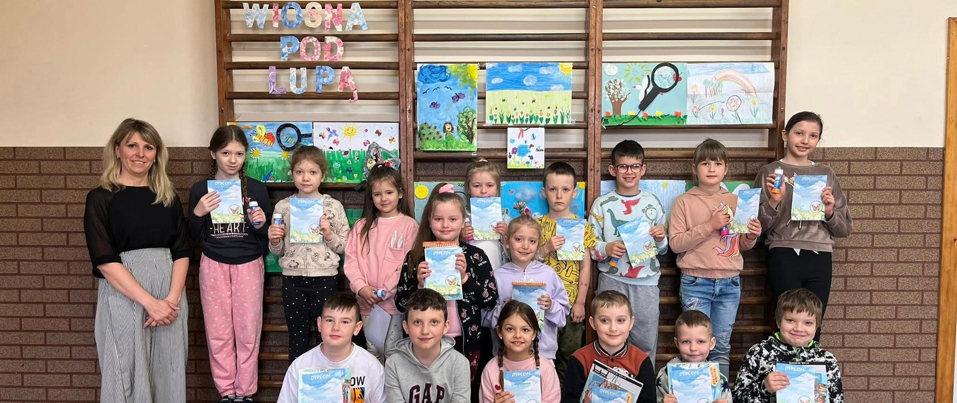 Konkurs "Wiosna pod lupą" - Szkoła Podstawowa im. Jana Pawła II w Żarnowie