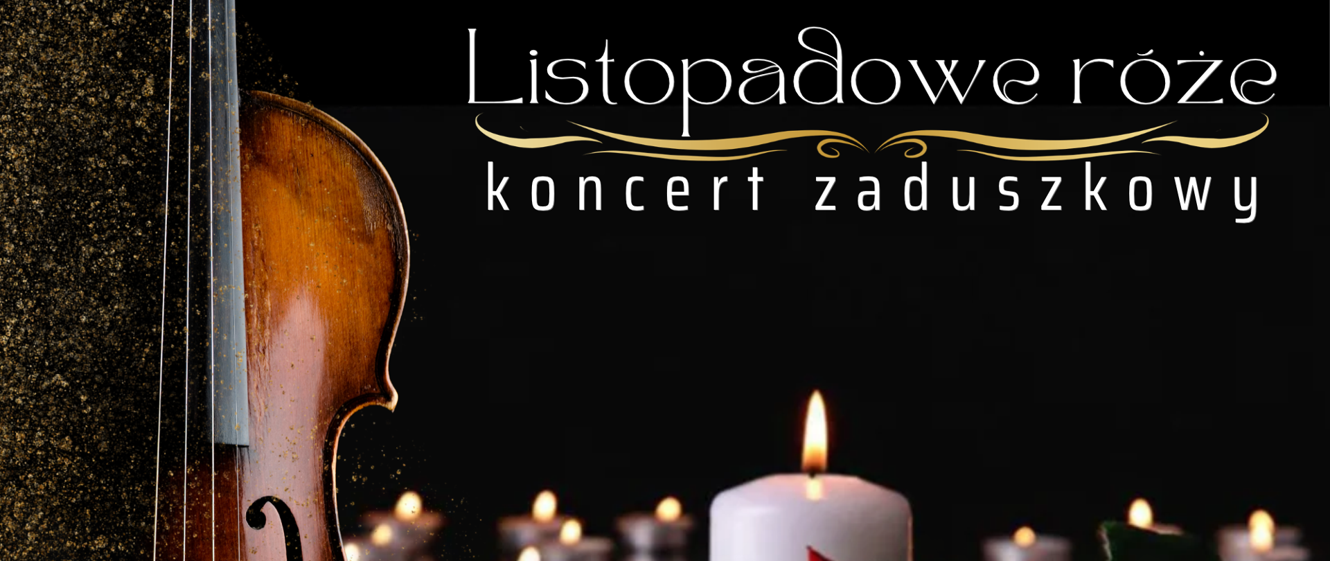 Listopadowe róże – zaduszkowy koncert w dąbrowskiej bibliotece